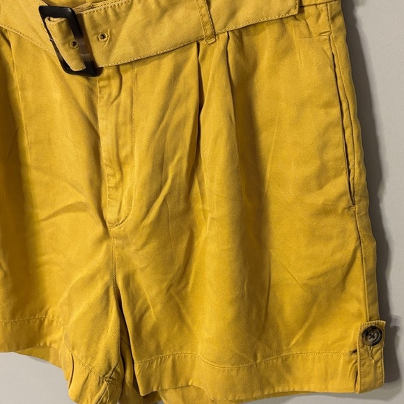 Nicole Miller Yellow High Waist Shorts - Picture 2 of 5